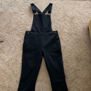 Gap cropped flare overalls